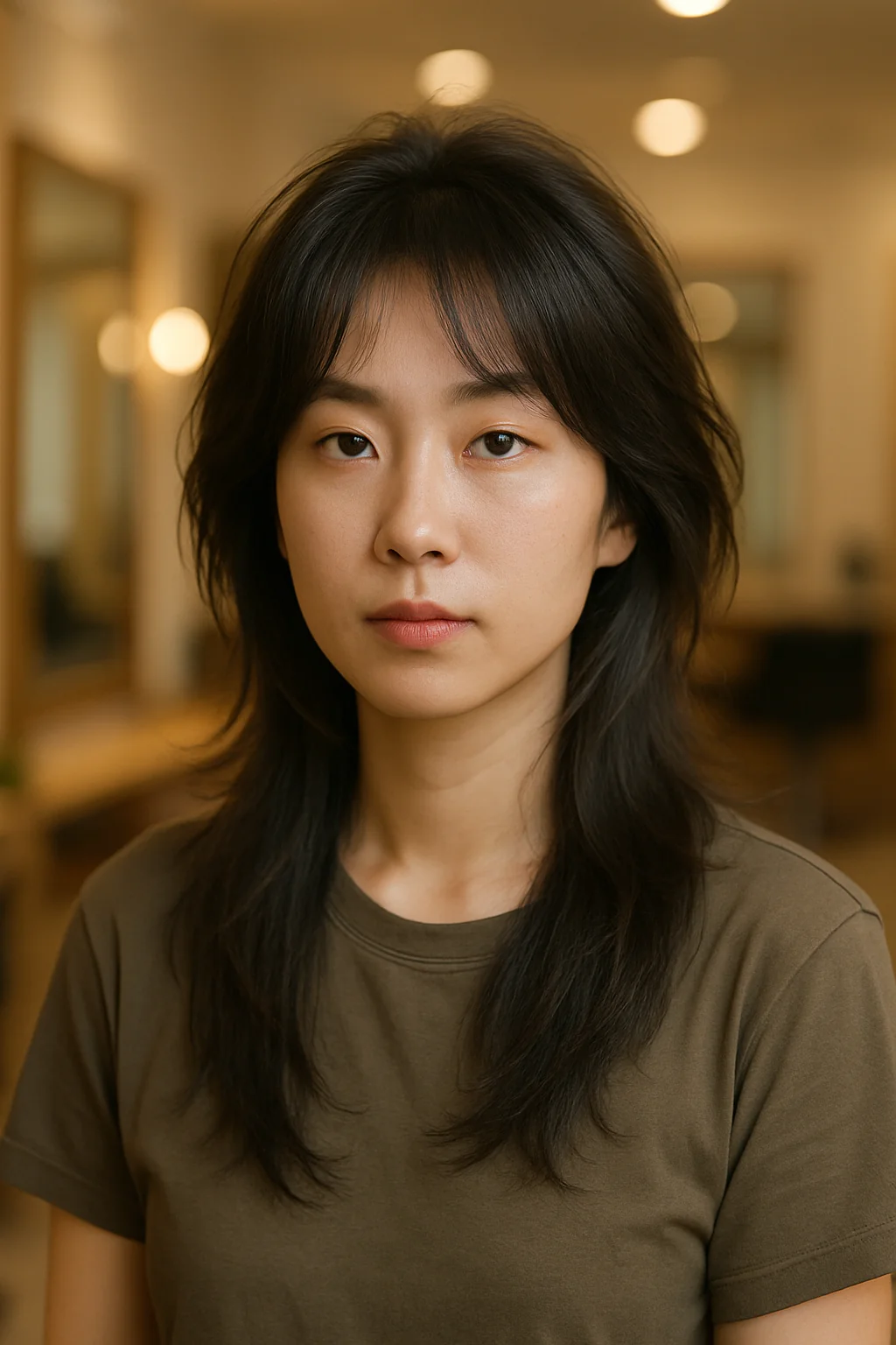 레이어드 울프컷